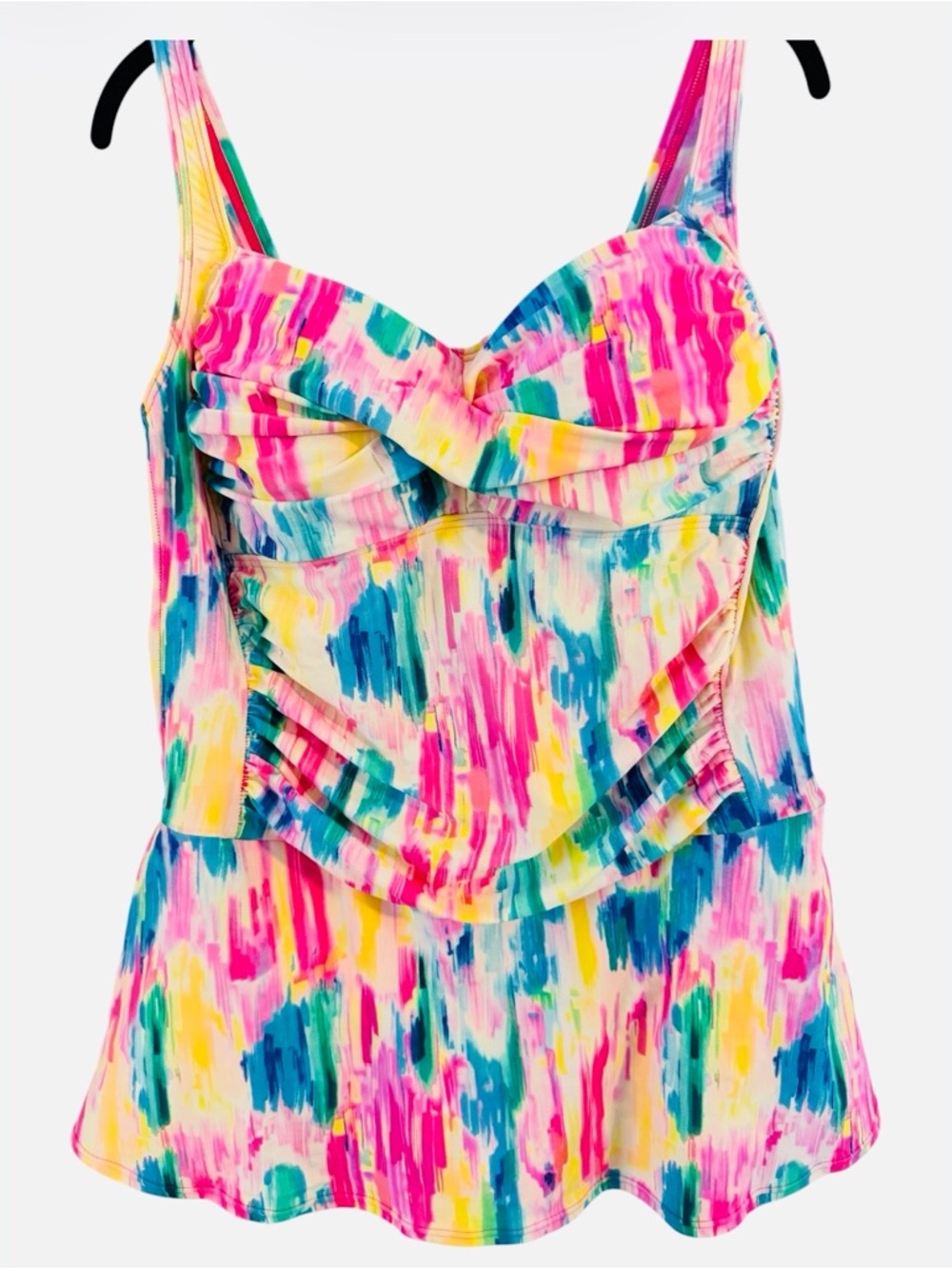 VENUS Multicolor Brushstroke One-Piece Swim Dress Size 20